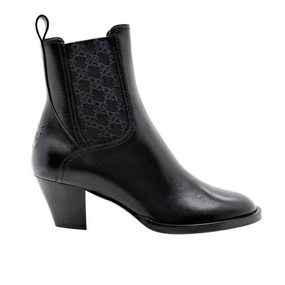 Fendi FF Karligraphy Motif Ankle Boots Size 37 - Picture 6 of 9